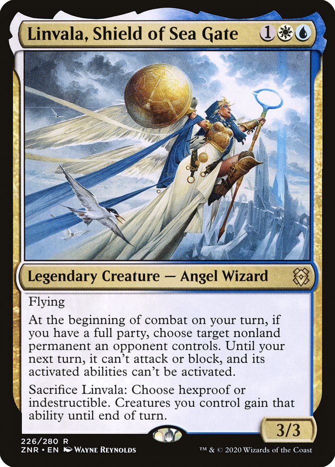 Card Scan of Linvala, Shield of Sea Gate | ZNR