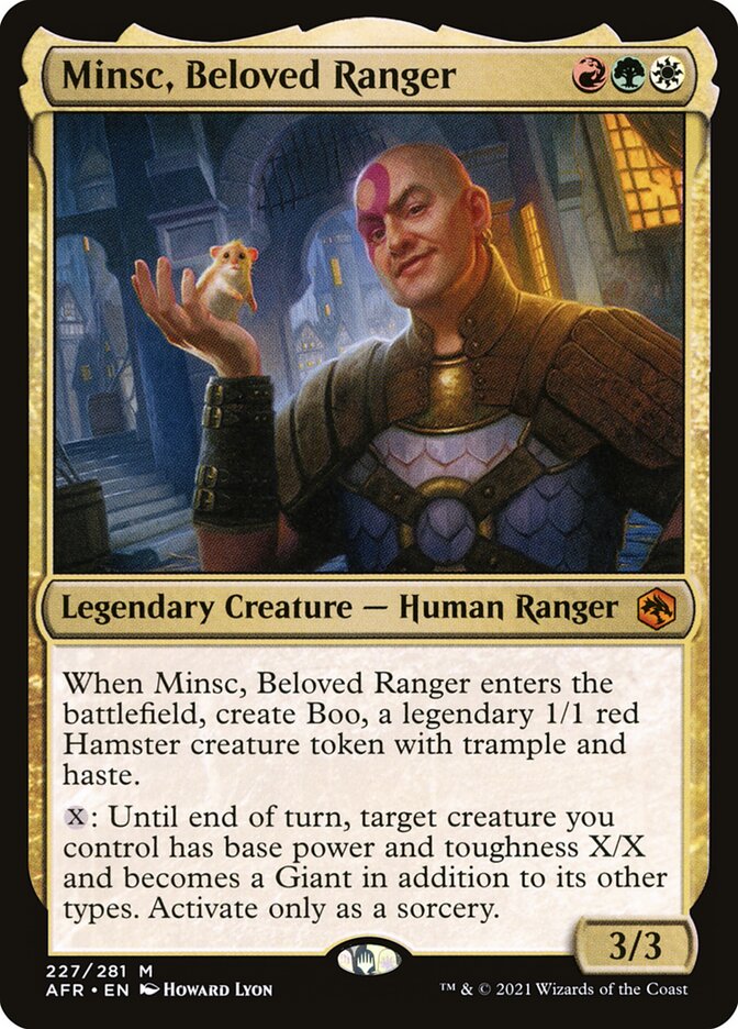 Card Scan of Minsc, Beloved Ranger | AFR