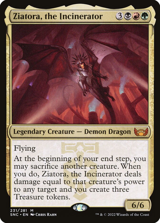 Card Scan of Ziatora, the Incinerator | SNC