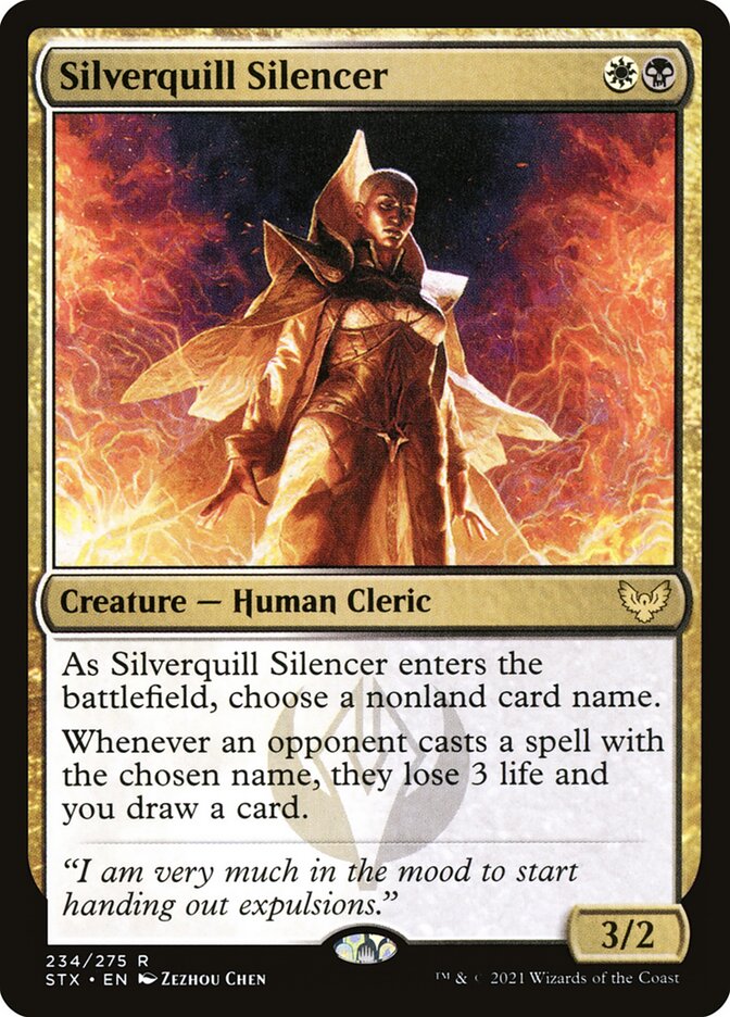 Card Scan of Silverquill Silencer | STX