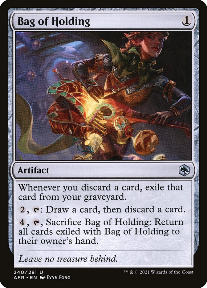 Card Scan of Bag of Holding | AFR