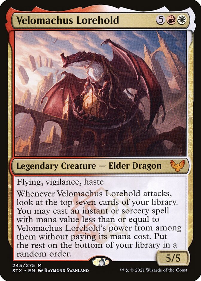 Card Scan of Velomachus Lorehold | STX