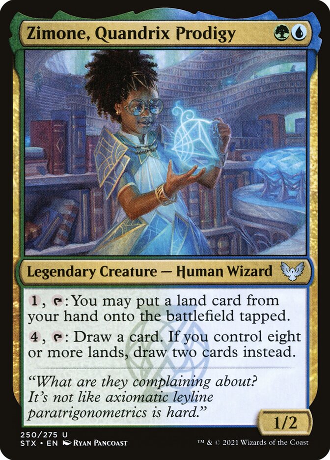 Card Scan of Zimone, Quandrix Prodigy | STX