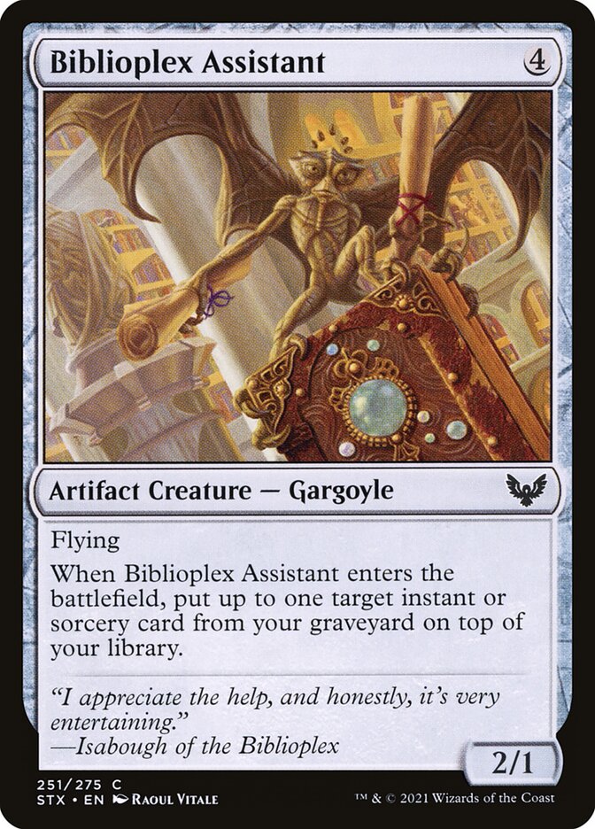 Card Scan of Biblioplex Assistant | STX