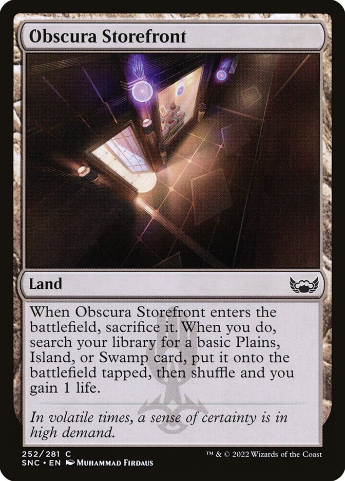 Card Scan of Obscura Storefront | SNC