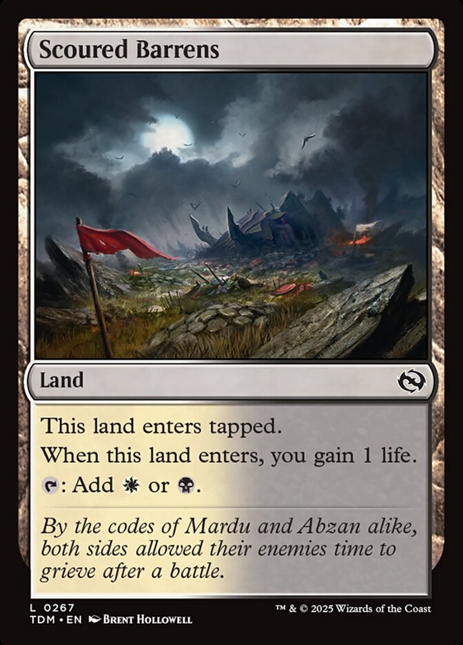 Card Scan of Scoured Barrens | TDM