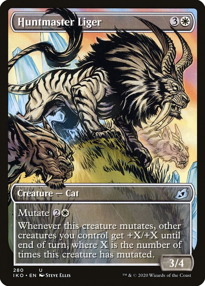 Card Scan of Huntmaster Liger | IKO (Showcase)