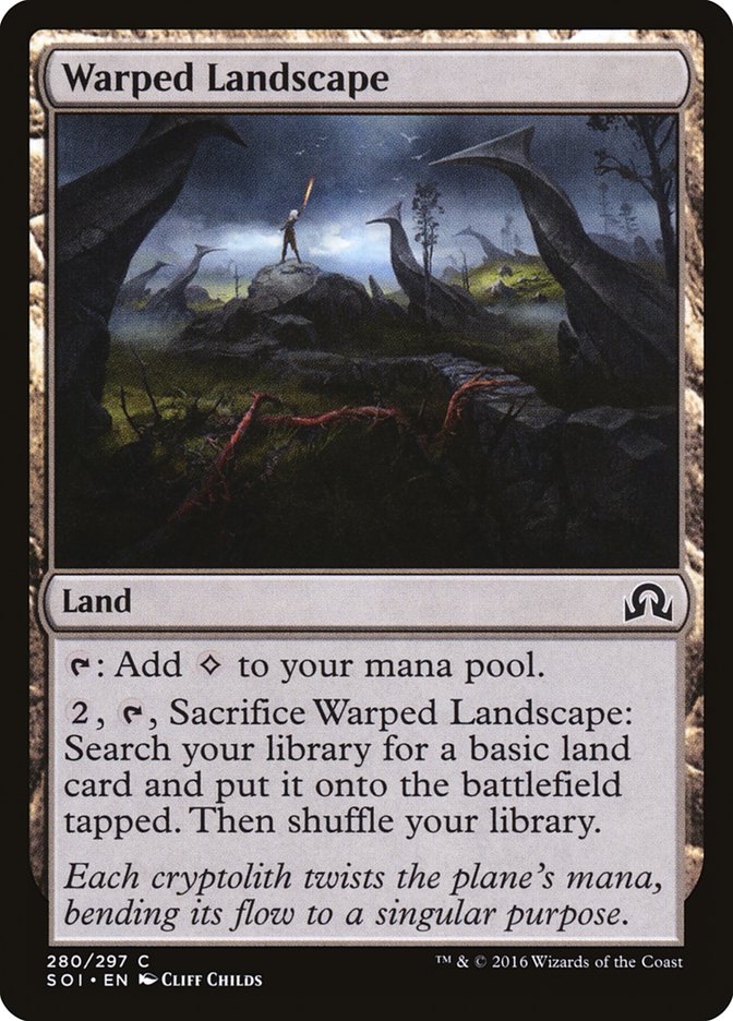 Card Scan of Warped Landscape | SOI