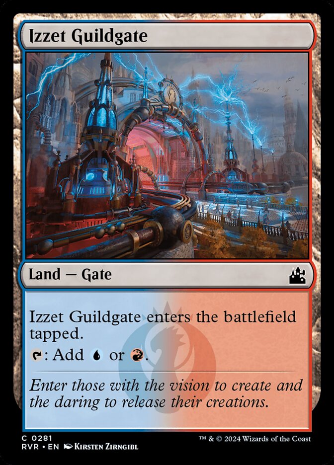 Card Scan of Izzet Guildgate | RVR