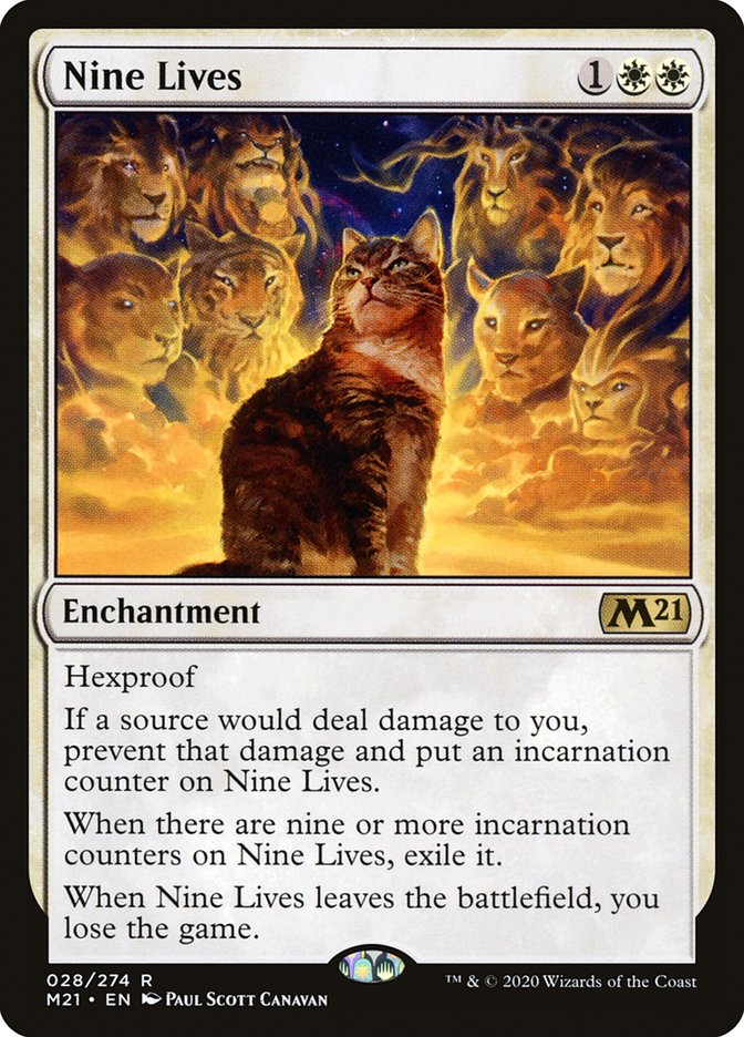 Card Scan of Nine Lives | M21
