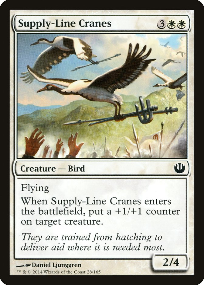 Card Scan of Supply-Line Cranes | JOU