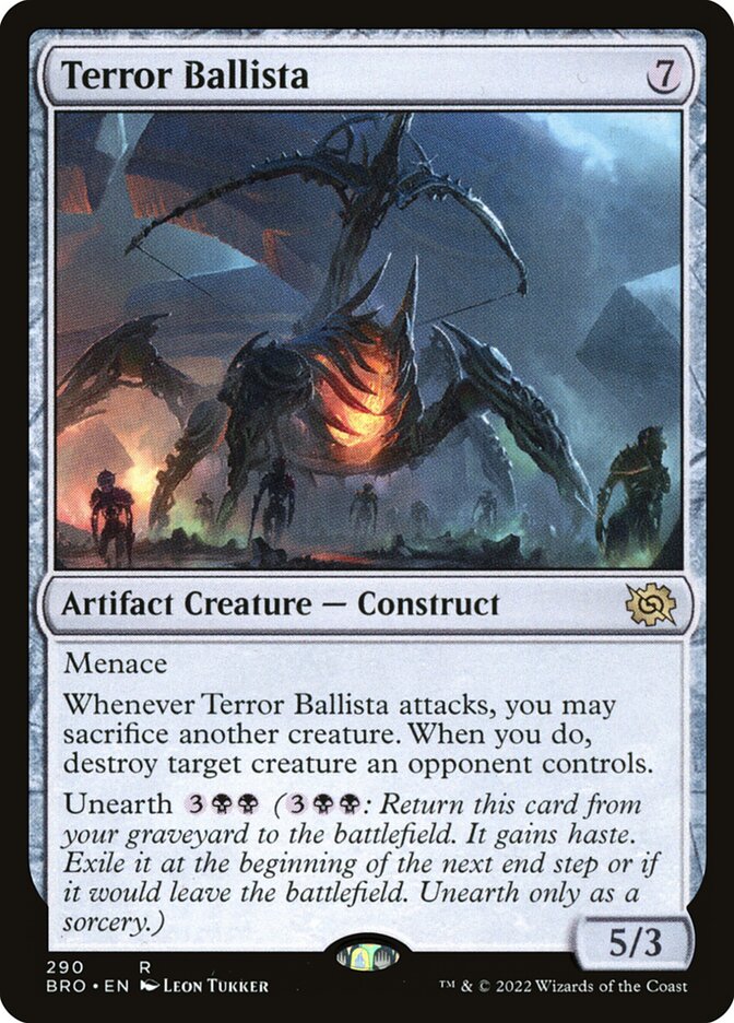 Card Scan of Terror Ballista | BRO
