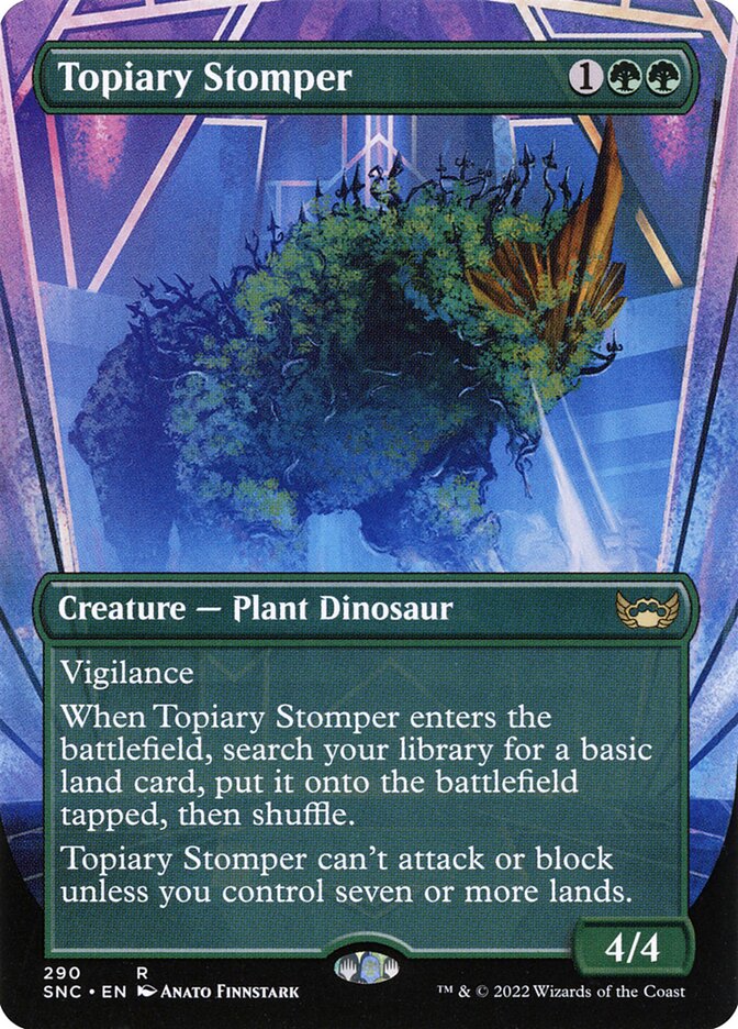 Card Scan of Topiary Stomper | SNC (Alternate Art Borderless)