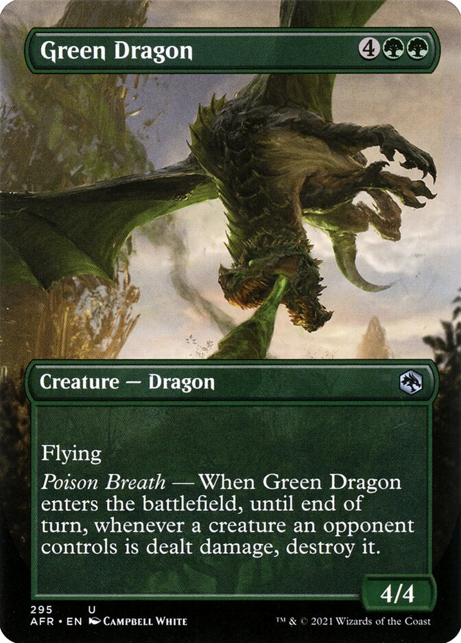 Green Dragon | AFR (Alternate Art Borderless)