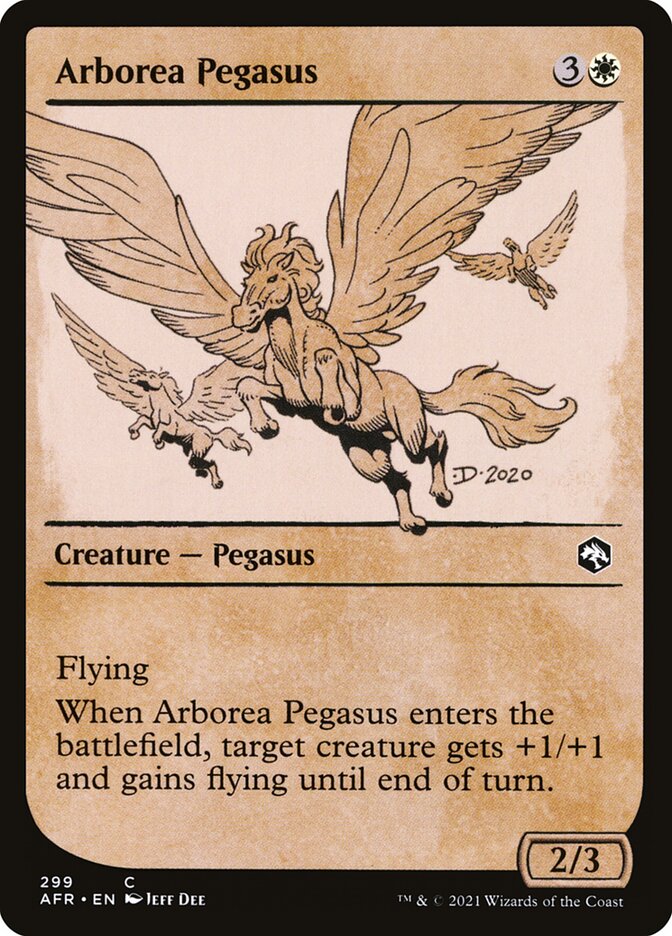 Card Scan of Arborea Pegasus | AFR (Rulebook Art Showcase)