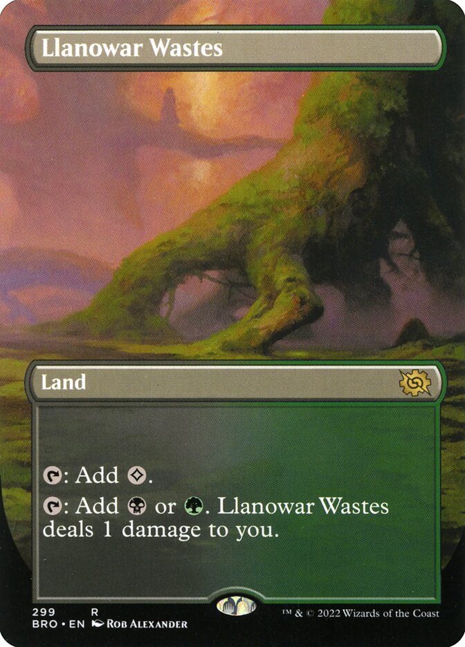Llanowar Wastes | BRO (Borderless)