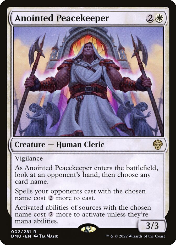 Card Scan of Anointed Peacekeeper | DMU