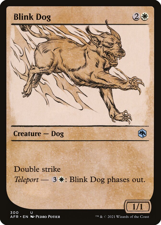 Card Scan of Blink Dog | AFR (Rulebook Art Showcase)