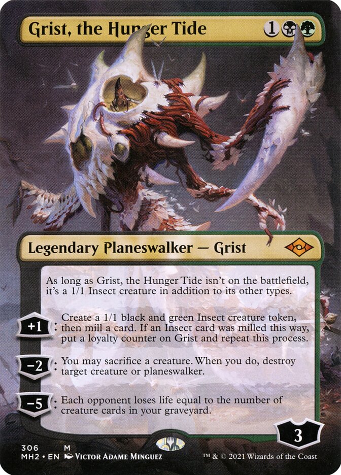 Grist, the Hunger Tide | MH2 (Borderless Planeswaler)