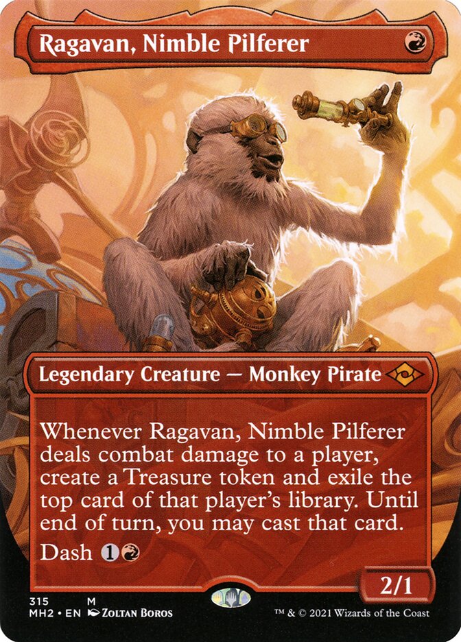 Ragavan, Nimble Pilferer | MH2 (Alternate-Art Borderless)