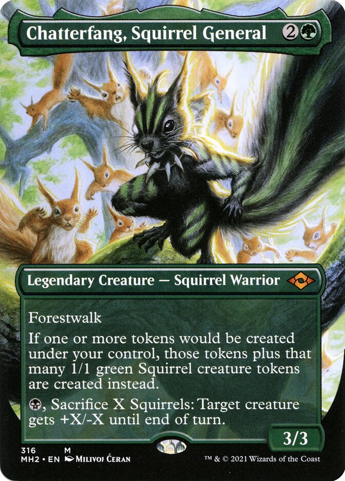 Chatterfang, Squirrel General | MH2 (Alternate-Art Borderless)
