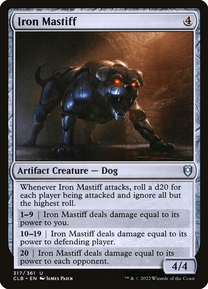 Card Scan of Iron Mastiff | CLB