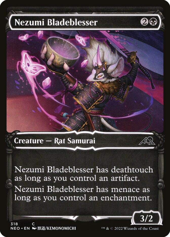 Card Scan of Nezumi Bladeblesser | NEO (Samurai Showcase)