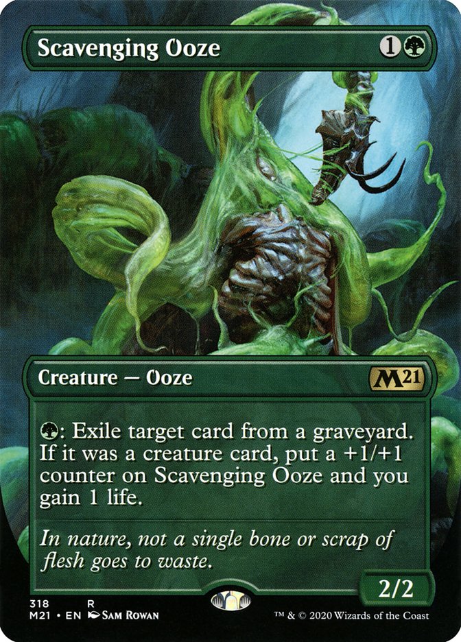 Card Scan of Scavenging Ooze | M21 (Alternate Art Borderless)