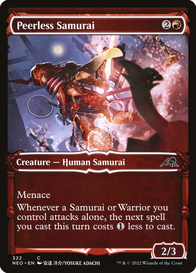 Card Scan of Peerless Samurai | NEO (Samurai Showcase)