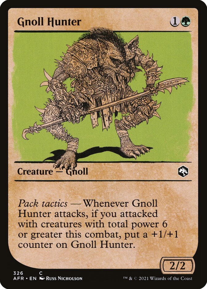 Card Scan of Gnoll Hunter | AFR (Rulebook Art Showcase)