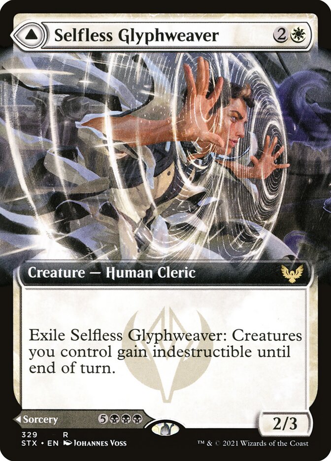 Selfless Glyphweaver // Deadly Vanity | STX (Extended Art)