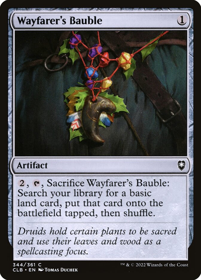 Card Scan of Wayfarer's Bauble | CLB