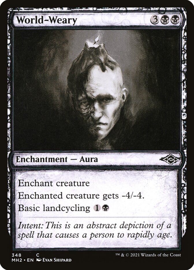 Card Scan of World-Weary | MH2 (Showcase)