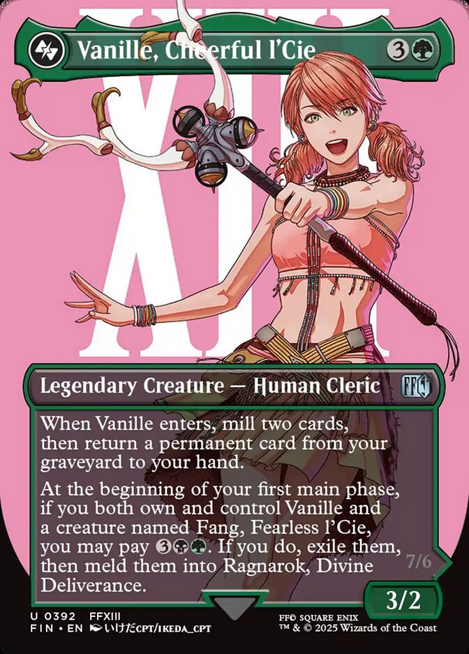 Vanille, Cheerful l'Cie // Ragnarok, Divine Deliverance | FIN (Borderless Alternate Art)