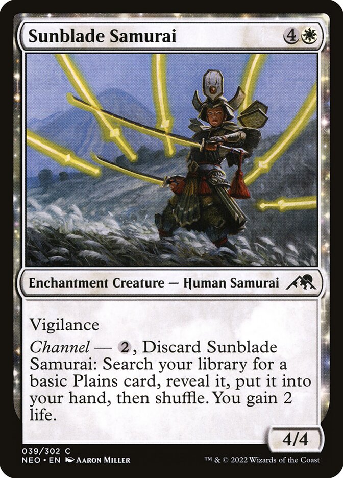 Card Scan of Sunblade Samurai | NEO