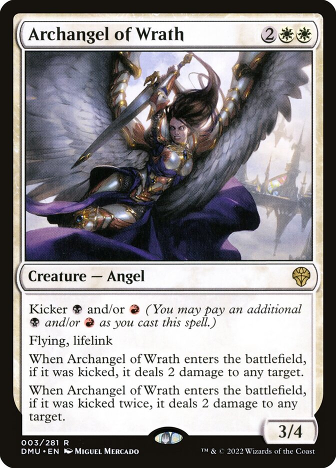 Card Scan of Archangel of Wrath | DMU