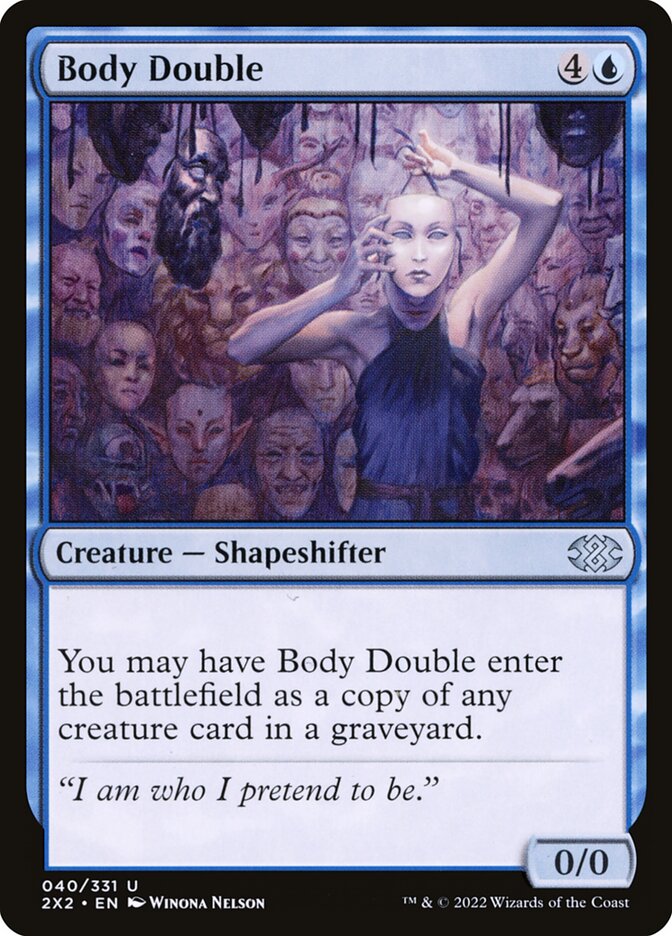 Card Scan of Body Double | 2X2