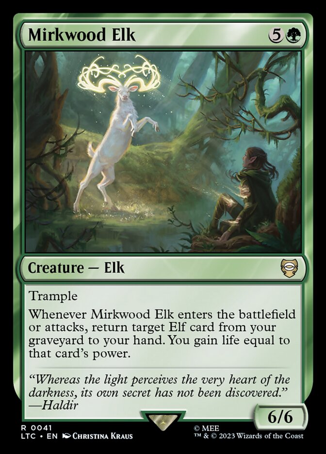 Card Scan of Mirkwood Elk | LTC