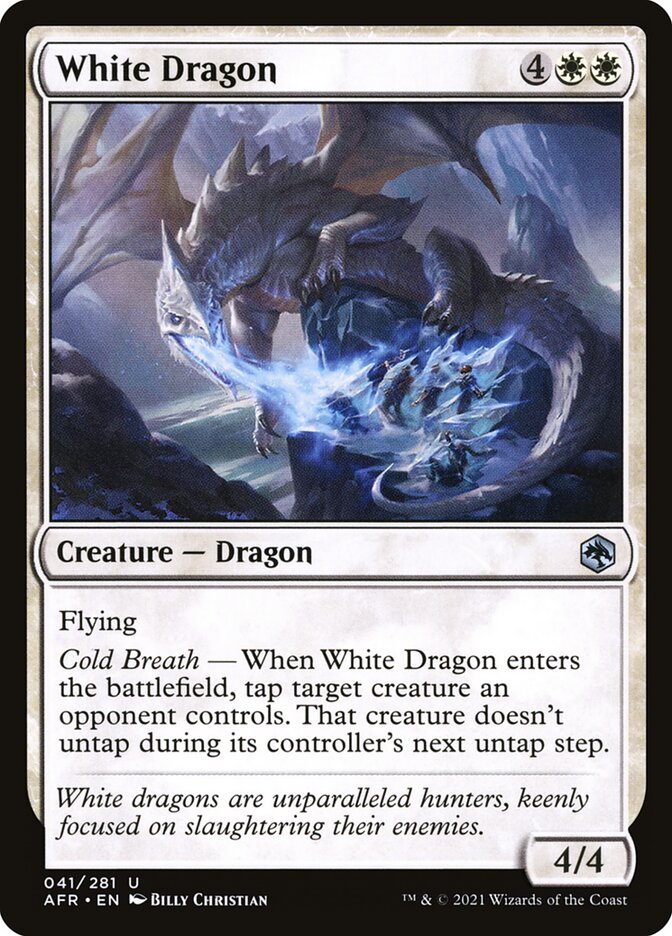 Card Scan of White Dragon | AFR