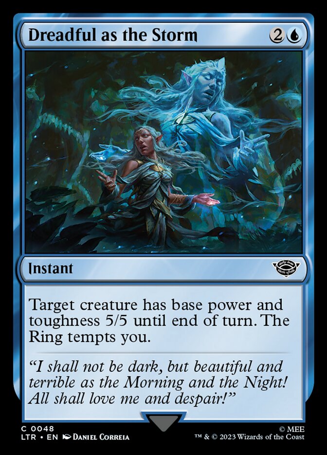 Card Scan of Dreadful as the Storm | LTR