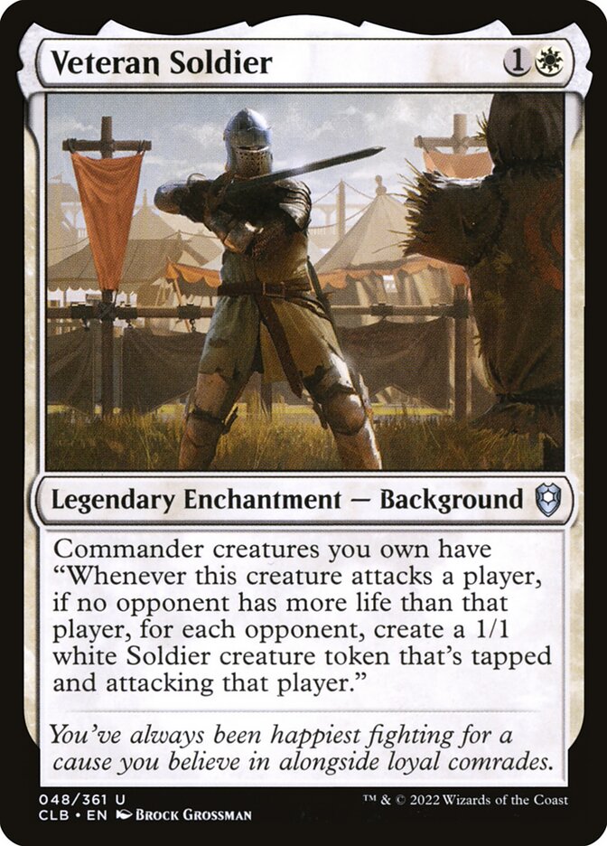 Card Scan of Veteran Soldier | CLB