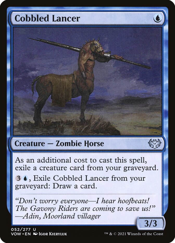 Card Scan of Cobbled Lancer | VOW