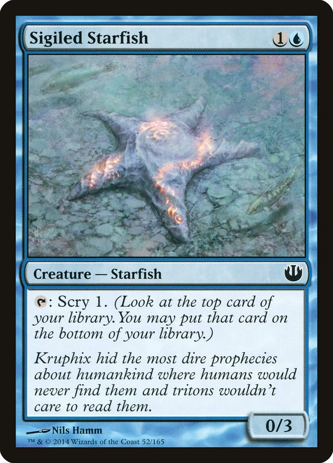 Card Scan of Sigiled Starfish | JOU