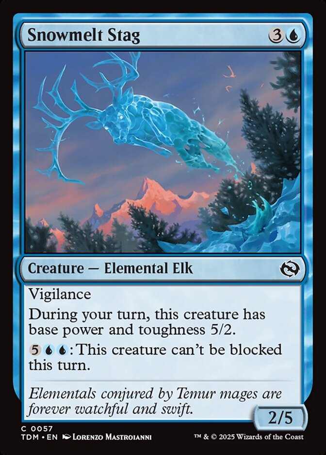 Card Scan of Snowmelt Stag | TDM