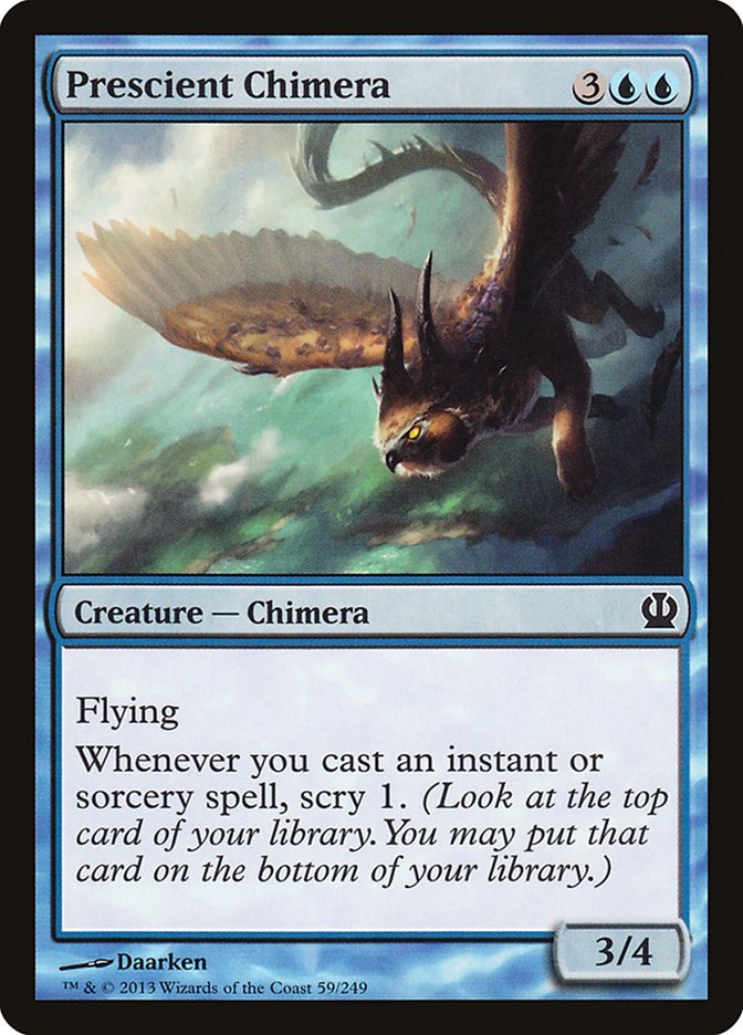 Card Scan of Prescient Chimera | THS