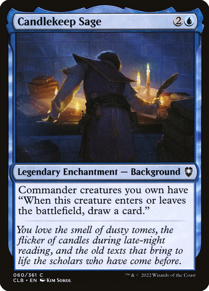 Card Scan of Candlekeep Sage | CLB