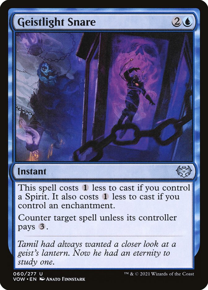 Card Scan of Geistlight Snare | VOW