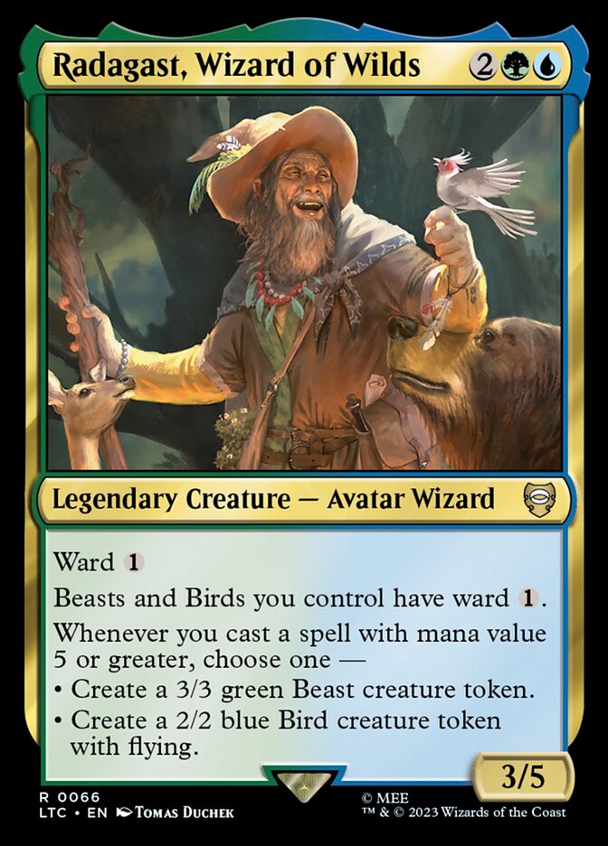 Card Scan of Radagast, Wizard of Wilds | LTC