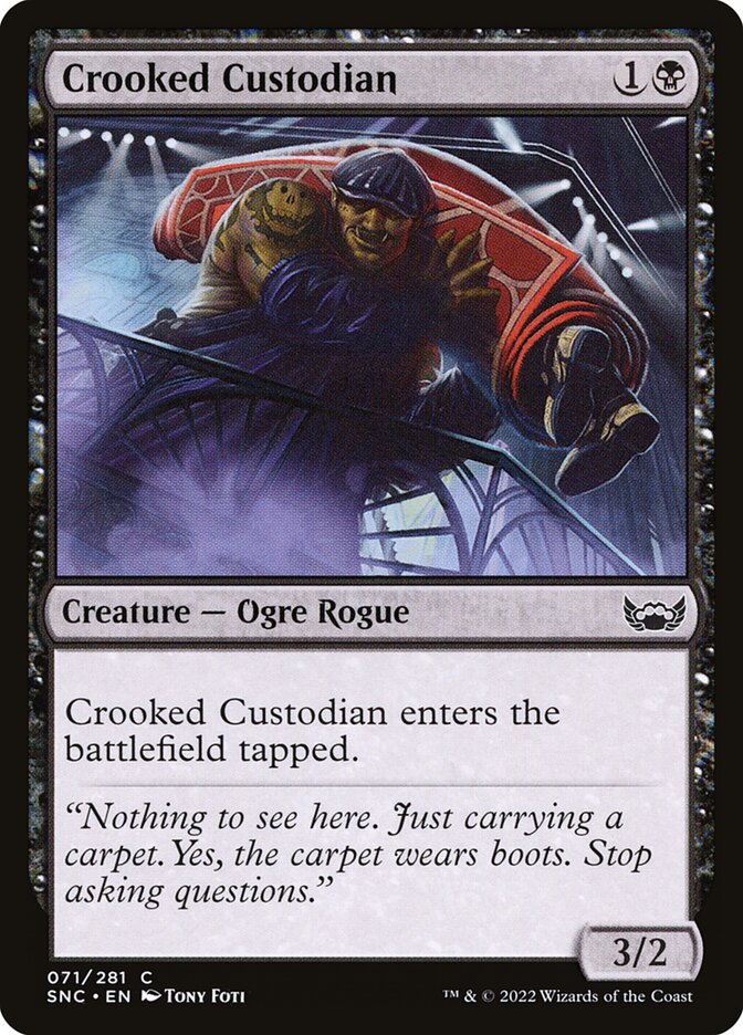 Card Scan of Crooked Custodian | SNC