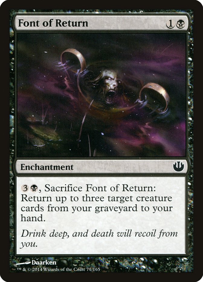 Card Scan of Font of Return | JOU
